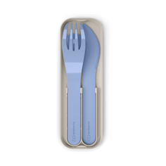 Набор из 3 столовых приборов в футляре Monbento MB Pocket Color Blue Infinity