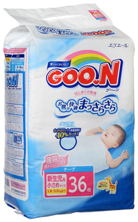 Подгузники Goon XXS (1,8-3 кг), 36 шт.