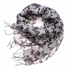 Палантин женский Venera 1004482-09 фиолетовый/белый