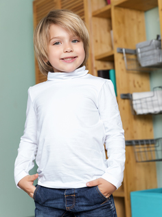 Водолазка Веселый малыш белый, р. 140