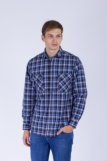 Рубашка мужская DAIROS GD81100409 синяя 56