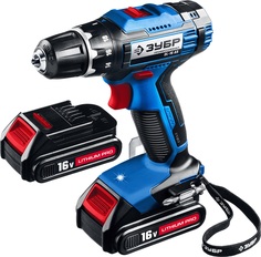 Дрель-шуруповерт ЗУБР DL-16 A5, 1.5Ач, с двумя аккумуляторами