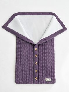 Конверт Amarobaby Pure Love Snap вязаный утепленный на выписку, розовый, 75 см.