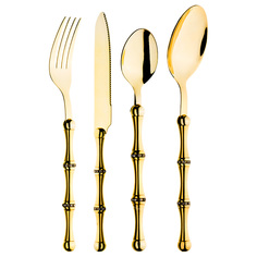 Набор столовых приборов Lefard, 24 предмета, золото