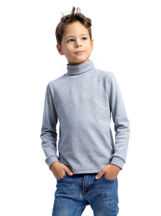 Водолазка Веселый малыш серый меланж, р. 116