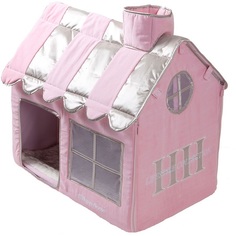 Домик для кошек Happy House CAT LIFESTYLE Вилла, розовый, 62x42x59см