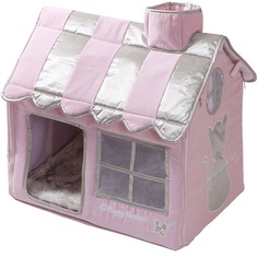 Домик для кошек Happy House CAT LIFESTYLE Вилла, розовый, 52x36x49см