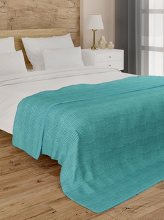 Простыня махровая жаккардовая 190x220 см, голубой LUCKY 8363 D000152