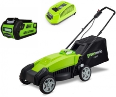 Аккумуляторная газонокосилка Greenworks G40LM35K2 2500067va