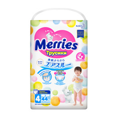 Подгузники-трусики Merries L (9-14 кг), 44 шт.