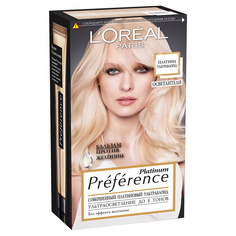 Краска для волос LOreal Paris Preference осветление до 8 тонов, платина ультраблонд 40мл