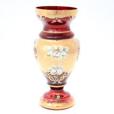 Ваза Bohemia лепка гранат E-S 30 см