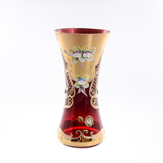 Ваза для цветов Bohemia Лепка гранат 22см