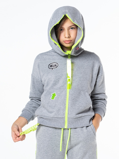 Толстовка для девочек Orby 100095 цв. серый, р.158