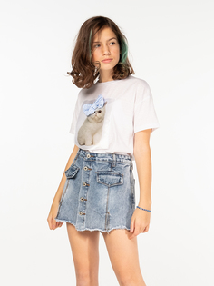 Юбка для девочек Orby 100290 цв. голубой, р.158