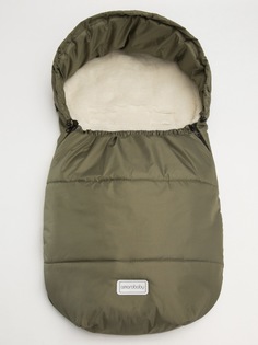 Конверт зимний меховой Amarobaby Snowy Baby Хаки, 85 см