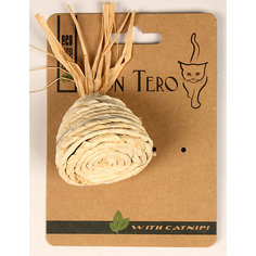 Игрушка для кошки Mon Tero Эко пирамидка с кошачьей мятой, 5 см