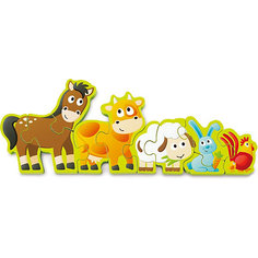 Пазл Hape Числа и животные, 10 элементов