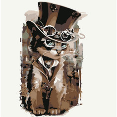 Картина по номерам Котеин "Мистер Кот", 30х30 см