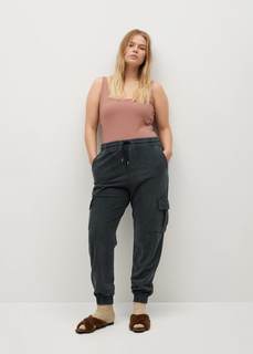 Хлопковые брюки в грузовом стиле - Cargo Mango