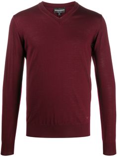 Emporio Armani пуловер с V-образным вырезом