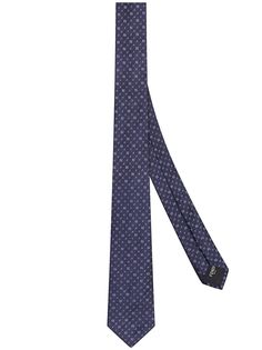 Fendi галстук с монограммой