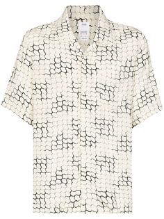 visvim рубашка с принтом