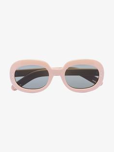 Gucci Eyewear солнцезащитные очки в овальной оправе