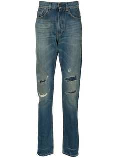 Kent & Curwen прямые джинсы с эффектом потертости