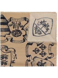 Kent & Curwen шарф с цветочным принтом