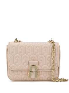 Furla quilted logo shoulder bag