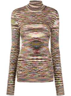 Missoni трикотажный джемпер с высоким воротником