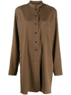 Lemaire extra-long band collar shirt