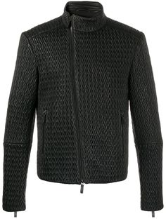 Emporio Armani стеганая куртка на молнии