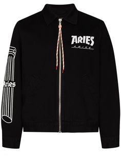 Aries джинсовая куртка с логотипом