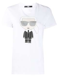 Karl Lagerfeld футболка с графичным принтом и круглым вырезом