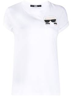 Karl Lagerfeld футболка с графичным принтом и круглым вырезом