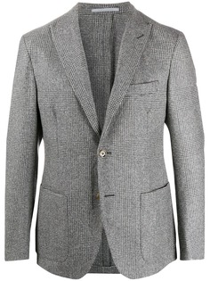 Eleventy клетчатый пиджак строгого кроя