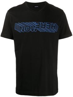 Diesel футболка с вышивкой Nowhere