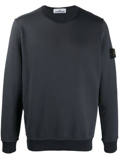 Stone Island толстовка с нашивкой-логотипом