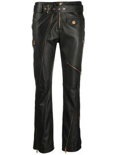 Versace брюки с молнией