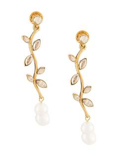 Oscar de la Renta серьги с кристаллами