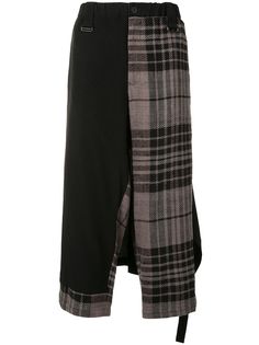 Yohji Yamamoto укороченные брюки в клетку