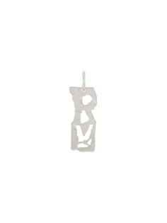 Acne Studios R-pendant single earring