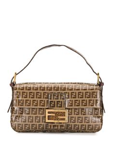 Fendi Pre-Owned сумка на плечо Mamma Baguette с узором Zucchino