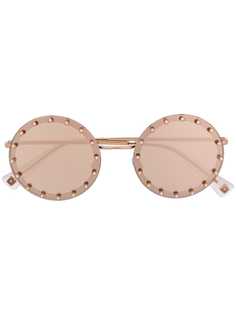 Valentino Eyewear солнцезащитные очки в круглой оправе