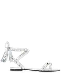 Valentino Garavani glitter-detail Rockstud sandals