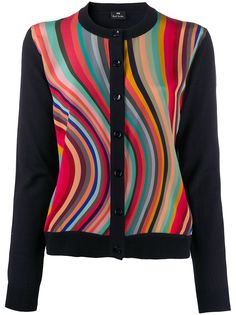 PS Paul Smith кардиган с атласными вставками