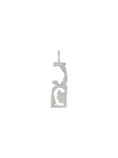 Acne Studios J-pendant single earring