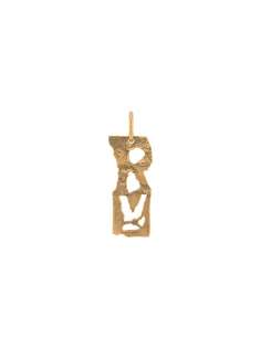 Acne Studios R-pendant single earring